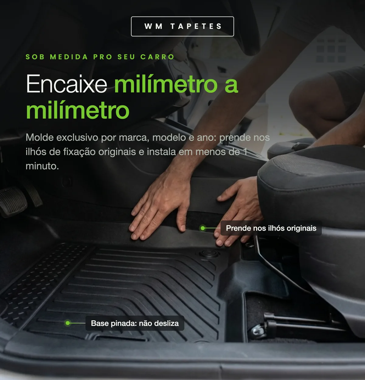Corte sob medida por marca, modelo e ano — encaixe milímetro a milímetro